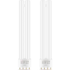 PACETAP 18W H-Shaped Replacement Bulbs Compatible with 18W Indoor Outdoor Lamps, 2G11 18Watt Single Twin Tube Bulb with 4 Pin Base for Home