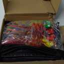 Sadnyy 140 Pcs Gaming Party Favors Video Game Birthday Decorations Supplies Drawstring Bags with Silicone Bracelets Keychains Straws Button Pins Stickers for Party Rewards Goodie Bags Stuffers