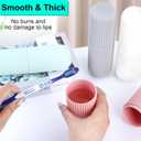 UCEC Travel Toothbrush Case, Toothbrush Holder Travel, Toothbrush Case for Traveling, Camping, Home, School, Business, Bathroom, 7.7" x 2.36" x 2.36" for Soft Toothbrush Up To 7.4 inch (Green, Pink)