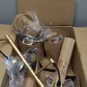 EDISHINE 70'' Dimmable Industrial Floor Lamp, Farmhouse Standing Lamps Diamond-Shaped Lampshade, 3 LED Edison Bulbs Included, Farmhouse Rustic Floor Lamps for Living Room, Bedroom, Office, Gold