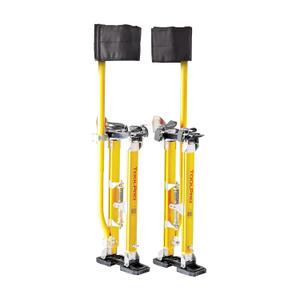 ToolPro Professional Grade Adjustable Drywall Stilts - for Drywall Installation, Painting, and More. Soft Strap Bands to Reduce Soreness and Smoother use (18-30 in., Magnesium)