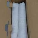 MIULEE Natural White Linen Curtains 90 Inch Long 2 Panels Set for Bedroom Living Room, Soft Thick Linen Textured Window Drapes Semi Sheer Light Filtering Rod Pocket Back Tab Farmhouse Cream Ivory