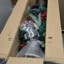 2 Pack Christmas Tree,3FT Artificial Christmas Entrance Tree with Ornaments and Lights Battery Oprated,Mini Xmas Trees for Front Door,Pathway, Tabletop, Entryway, Entrance Christmas Decorations