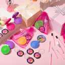 Willinglong 12 Sets Kids Makeup Kit for Girls, Kids Spa Party Supplies for Girls, Sleepover Makeup Cosmetic Set Birthday Party Favors Toddler Girl(Multicolor)
