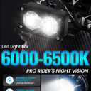 Headlight Kit 6000-6500K Led Light Bar with Switch for Surron Sur Ron Eride E Ride Pro S SS X260 Spot Flood Combo Dirt Bike Light Motorcycle Front Headlamp Clear White