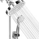Shower Head With Handheld Combo, 6 Inch High Pressure Rainfall Showerhead With Hand Held 70 Inch Hose for Bath - Adjustable Swivel Shower Head Spray Anti-leak Nozzles - Universal Fit (2.5 GPM, Chrome)