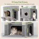 Globlazer Large Cat Tree, 80in Tall Climbing Tower, F80F, Light Grey