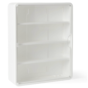 4Tiers Clear Display Case for Figures, WallMounted Display Box with Adjustable Shelves, Dustproof Display Cabinet Organizer for Mini Figures, Blind Box Toys and Collectibles (White)