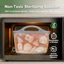 Haakaa Silicone Microwave Steamer & Steriliser Bag, 70oz/2000ml Large Capacity Reusable Steaming Bags for Baby Bottles, Breast Pump, Accessories, Pacifiers,Teethers, Great for Home&On The Go, Grey/1PC