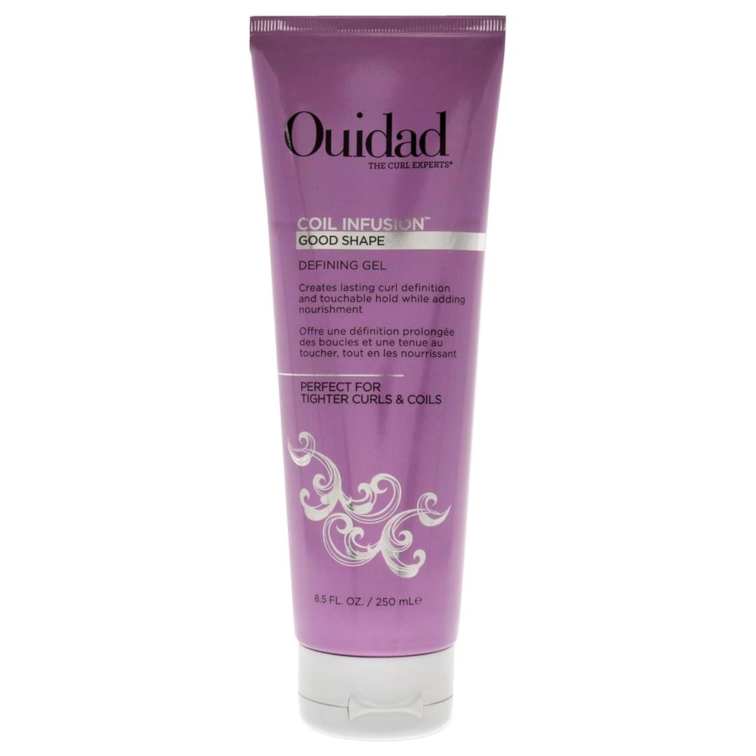Ouidad Coil Infusion Give a Boost Styling + Shaping Gel Cream for Curly Hair, 8.5 oz - Hydrating Peptide & Black Castor Oil Formula for Defined Coils, Frizz Control, Lightweight Hold, Paraben-Free