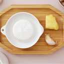 1 Pack Advanced Ceramic Grater Plate for Ginger, Garlic, Onion, Cheese, Lemon, Chocolate, Vegetables and Fruits in Kitchen, White, 6 Inches