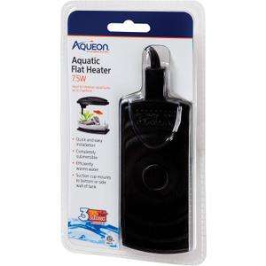 Aqueon Small Aquarium Fish Tank Submersible Mini Flat Heater Up to 2.5 to 5 Gallon Aquariums, 7.5 Watts