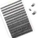 2 x Lash Clusters 3D Fake Eyelashes Clusters DIY Individual Eyelash Clusters Thin Invisible Lash BandFlora