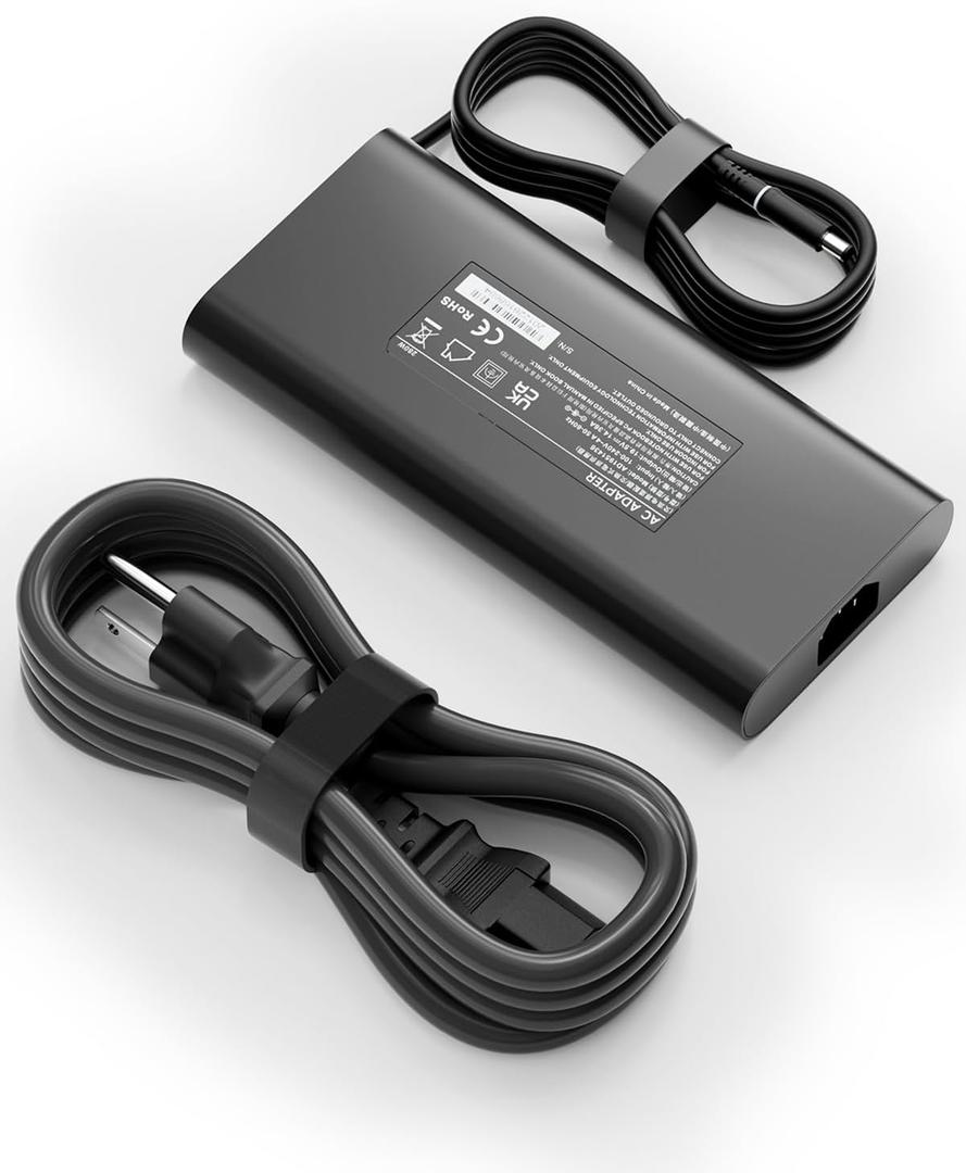 New Slim 280W Compatible with Dell Alienware M16 R2 M18 R2 Precision Workstation 3280 Compact Power Cord