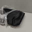 PONY DANCE Black Kitchen Blackout Curtains Over Sink, Short Half Curtains for Bathroom Basement Small Window Decor, Thermal Insulated Light Blocking Bedroom Draperies, W 42 x L 45 inches, 2 Panels Set