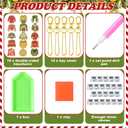 Remuuly 15 Pcs Christmas Ugly Sweater Diamond Painting Keychain 5d Double Sided Full Diamond Key Rings Painting Kits for Winter Christmas Hanging Ornaments for Crafts DIY Home Decor