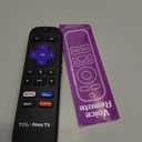 Replacement for Roku Voice Remote : Voice Remote Control for Roku TV, Audio Devices, Streaming Stick, Most Players with 4 Shortcuts & Easy Setup, Purple