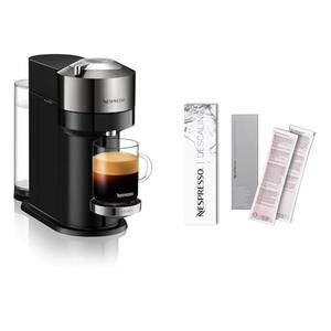 Amazon.com: Nespresso Nepresso Vertuo Next Deluxe Coffee and Espresso Maker By De'Longhi, Dark Chrome Descaling Kit: Home & Kitchen