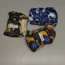 Langsprit Male Belly Bands for Dogs (Pack of 3) - Dog Diapers Male - High Absorbing Dog Wraps Washable - Reusable Small Doggy Doggie Puppy Dog Diapers (Sloth,Whale,Dinosaur, Small)