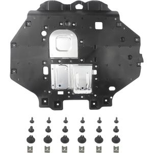 Front Lower Engine Splash Shield Guard Compatible with Honda HRV 2016 2017 2018 2019 2020 2021 2022 HR-V, Under Car Shield Cover MPN HO1228146 74111T7WA00 Replacement for Engine Splash Guard