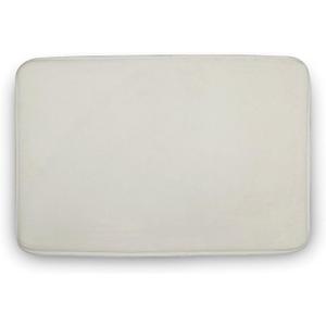 Basic Cream Solid Color Bathroom Rug, Non Slip & Soft Absorbent Bath Mat Carpets for Bathroom 16" x 24"