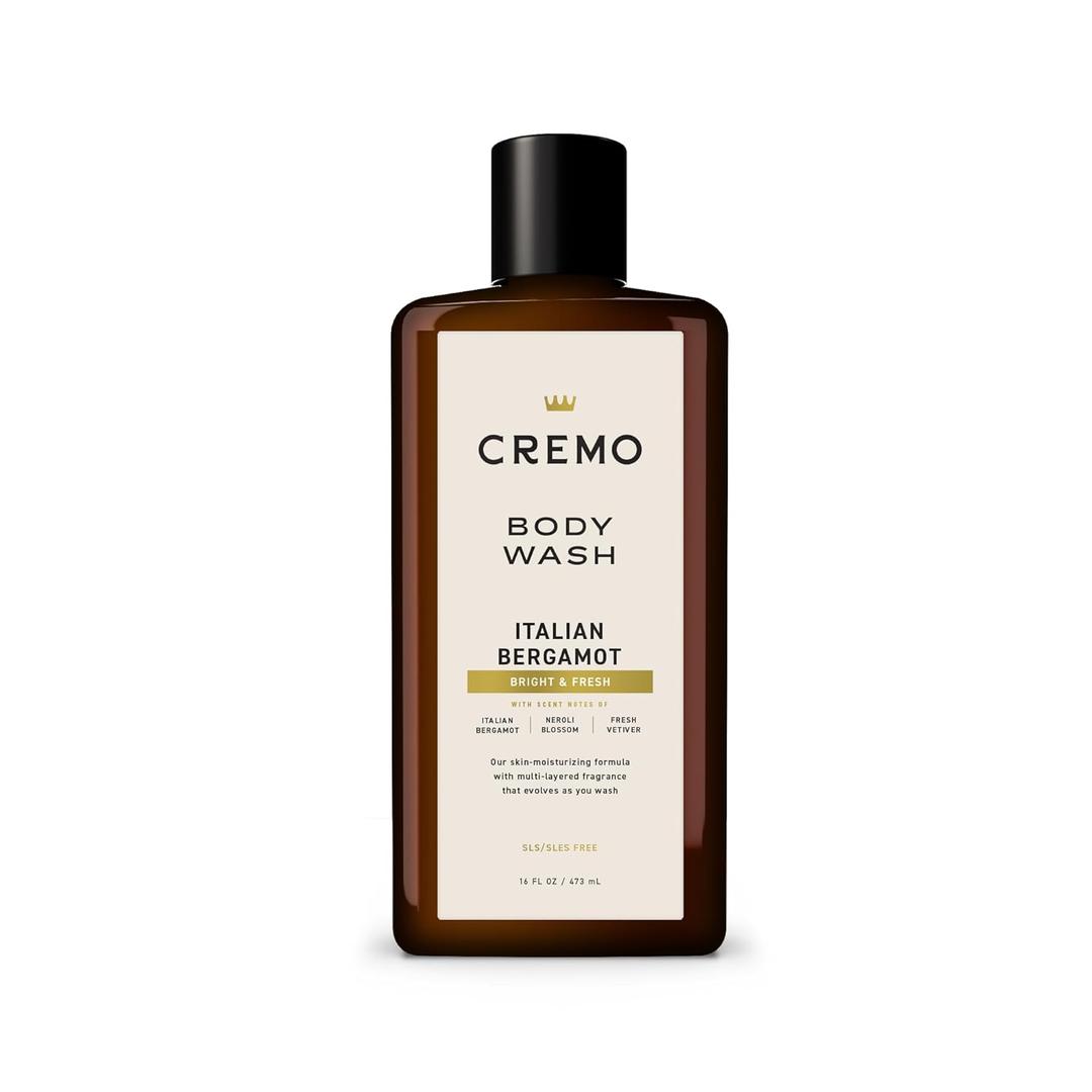 Cremo Body Wash for Men, Rich-Lathering Italian Bergamot, 16 Fl Oz