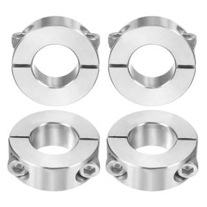 uxcell 4 Pcs Double Split Shaft Collar 20mm Bore, Two Piece Clamping Collar 40mm OD 15mm Thickness, 304 Stainless Steel Set Screw Split Collar
