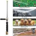 39'' High Pressure Washer Hose Attachment Jet Nozzle,Hose into Power Washer Sprayer Wand with Flexible Hose Nozzle,Cleaning Tool for Gutter Patio Car Pet Window Glass Black