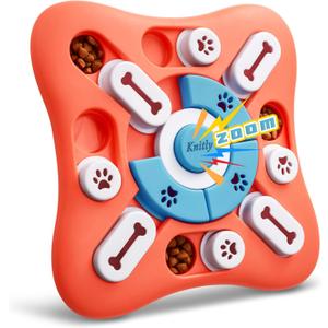 knitly Dog Puzzle Toys, Interactive Treat Puzzle for IQ Training and Mental Enrichment, Large Medium Small Dog Toys for Brain Stimulation, Best Dispensing Slow Feeder Gifts for Puppy