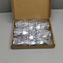 33mm x 4 3/4" Chromed Spike Lug Nuts Covers Push On, Truck Chrome ABS Plastic Pointed Spiked Push-on Lug Nut Cover for Semi Trucks, Pack of 20