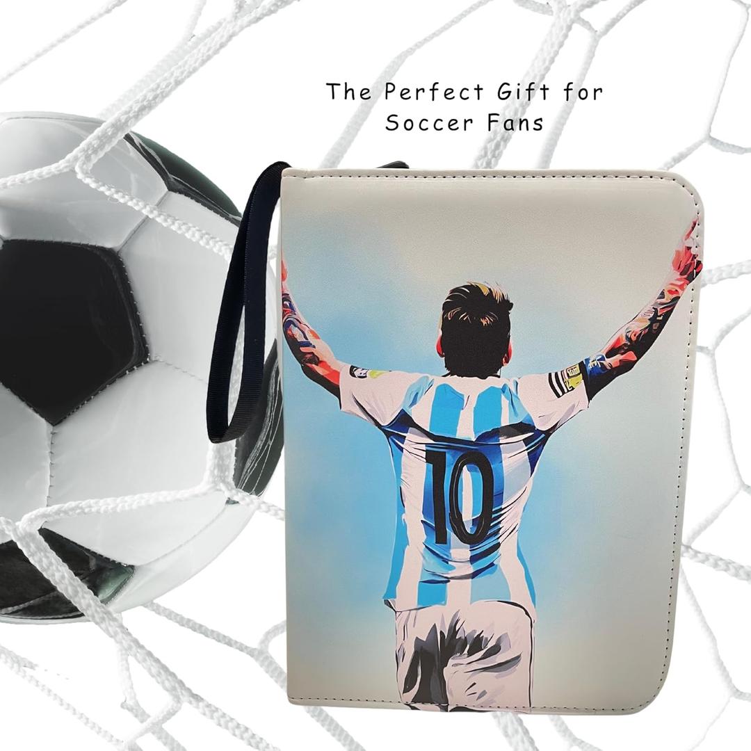 Soccer Card Binder 440 Pockets- Waterproof Trading Card Album with 55  Removable Sleeves Fit - 3 Rings with Zipper -Compatible with Topps Sports  Cards Collection | Justbid