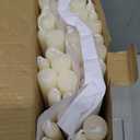 36 Pack Ivory White Taper Candles, 7-8 Hours Burn Time, Unscented, Smokeless and Dripless, 0.8 x 10 Inch Dinner Candle Set for Household, Wedding, Party and Home Dcor Candlesticks