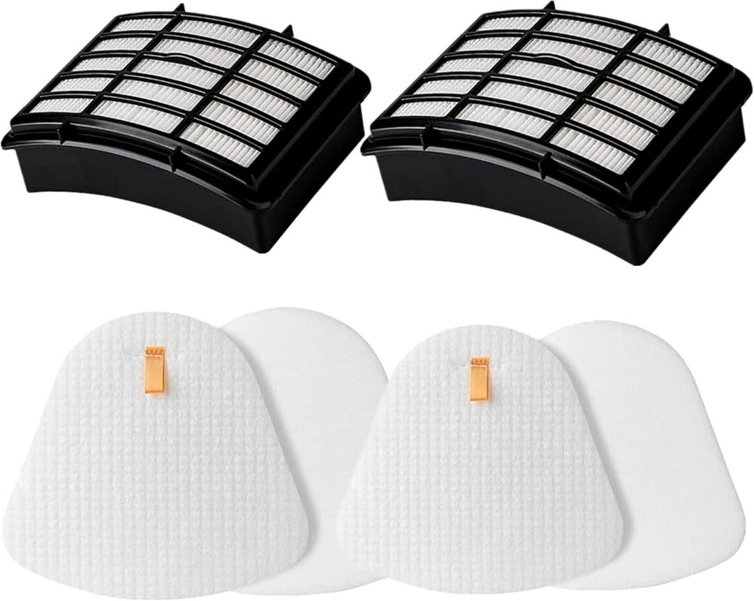 2Pack Hepa & Felt Filters Replacement for Shark Navigator Lift-Away ZU503AMZ NV350 NV351 NV352 NV355 NV356E NV357 NV360 NV370 NV391 UV440 UV490 UV500 UV540 UV541 UV550 Vacuums, Part XFF350 & XHF350