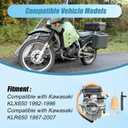 XQSMWF Carburetor carb Compatible With Kawasaki KLR650 1987-2007 Compatible With Kawasaki KLX650 1992-1996#15001-1327