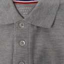French Toast Pique Polo School Uniform Shirt with Long Sleeves for Boys and Girls M