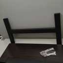 Laptop Desk for Bed, Adjustable Overbed Bedside Table with Swivel Hidden Wheels, Pneumatic Sliding Desk Mobile Desk Workstation for Home and Hospital, Height-Enhanced Version (Maple)