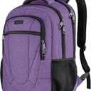 BIKROD Backpack for Women and Men, Extra Large School Backpacks for Teens, Water Resistant Back Pack Fits 17 Inch Laptop, Business Anti Theft Sturdy Computer Bag Gifts, Purple