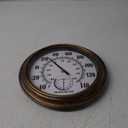 Indoor Outdoor Thermometer Large 12 Inch Wall Thermometer-Hygrometer Waterproof Does not Require Battery (Brown)