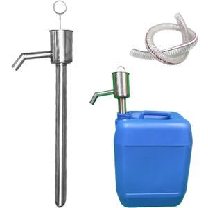 [Eiohuro] Manual Fuel Pool Sump Pump Oil Extractor Tools Stainless Steel Hand Small Portable Water Oil Pumps for Water/Diesel/Wine/Olive Oil/Edible
