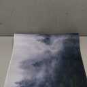 Desk Mat Misty Forest Desk Pad for Keyboard and Mouse, Large Big Gaming Mouse Pad with Stitched Edges for Work Game, 35.43 x 15.75 in