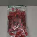 YYCRAFT Glitter Tinsel Pom Poms Sparkle Balls for DIY Craft/Home Decoration/Cat Toys (Ball Size: 3/4", Red)