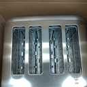 Cuisinart 4 Slice Toaster, Compact Stainless Steel Toaster with Extra-Wide Slots for Toasting Bread, French Toast, Bagels and Pastries, Defrost & Reheat Functions, CPT-180BKSP1, Black/Stainless Steel