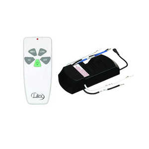 Litex RCI-103 Universal Remote Control with Three Speeds and Full Range Dimmer White, 4.50x0.50x2.5