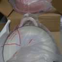 Enameled Round Cast Iron Bread Oven, 6 Qt Cast Iron Dutch Oven for Homemade Sourdough Bread Baking, Bread Dome Pot with Cloche Lid (Gradient Pink)