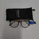 Gaoye Blue Light Blocking Glasses, Retro Round Eyewear Frame Anti Eyestrain Computer Glasses for Women Men (Tea Leopard/Transparent Lens)