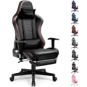 GTRACING Gaming Chair with Footrest Speakers Video Game Chair Bluetooth Music Heavy Duty Ergonomic Computer Office Desk Chair