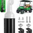Golf Cart Sand Bottle with Holder No Drilling Required, Universal Golf Cart Sand Pots Fit Club Car, EZGO, Yamaha Models, Divot Filler Sand Bottle, Large Capacity and Easy to Install, 1PCS