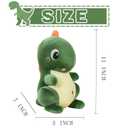 NILISWIEST Dinosaur Plush Pillows, Soft and Cuddly Dinosaur Plush Pillow, Suitable for Everyone Who Likes Dinosaurs (Red Triceratops) (Blue Tyrannosaurus)