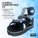 Restpo Toe Walking Sandals for Kids with Idiopathic Toe Walking (ITW) – Orthopedic Sandals for Toddlers with Adjustable Straps, Rigid Sole and Non-Slip Tread for Tip Toe Walking Correction - Size 6