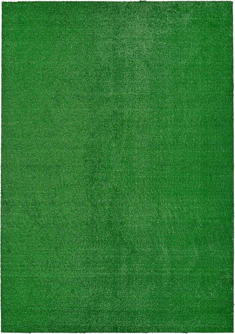 Garland Rug Artificial Grass 7 Ft. X 10 Ft. Large Indoor/Outdoor Area Rug Green -Lush Green, Durable, and Low-Maintenance for Patios, Lawns, and More